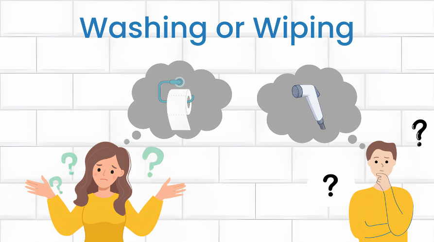 Wiping-and-washing